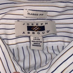 Classic Fit Joseph Abboud Striped Dress Shirt